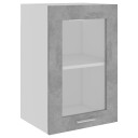 vidaXL Hengende skap glass betonggr? 40x31x60 cm sponplate