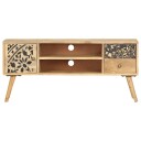 vidaXL TV-benk 100x30x45 cm heltre mango