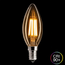 Unison WARM GLOW Kronljus Klar E14 0,8W 2100K Dimbar