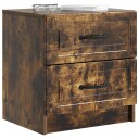  Nattbordskap Røkt Eik 43 x 34,5 x 44,5 cm Konstruert tre