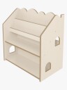 MeowBaby Wooden Bokhylle Beige