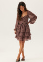 Bubbleroom Twist Detail Flounce Dress