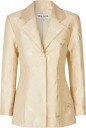 STINE GOYA Jacquard Tailoring Structured Single Breasted Jacket   Cream   M