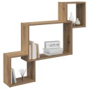 vidaXL Vegghylle Veggmontert Artisan eik 91,5 x 15 x 76 cm