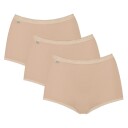 Sloggi Truser 3P Basic Maxi Beige bomull 48 Dame
