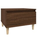  Sidebord brun eik 50x46x35 cm konstruert tre 8720845668594