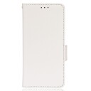 INCOVER TCL 20L PU Litchi Skin Flip Deksel med Lommebok - Hvit