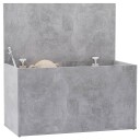 vidaXL Oppbevaringskiste betonggrå 84x42x46 cm konstruert tre