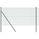 vidaXL Sveiset trådgjerde for bakken 25 x 1 m PVC-belagt stål Grønn