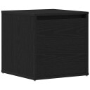 Skuffeskap Svart Eik 40,5x40x40 cm Konstruert Tre