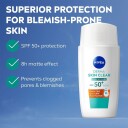 NIVEA Derma Skin Clear UV Fluid SPF 50+ 40 ml Ansiktskrem