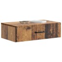 vidaXL Vegghengt Sidebord Gammelt tre 59 x 34,5 x 17 cm Konstruert tre