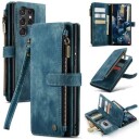 Samsung Galaxy S23 Ultra 5G Caseme 2-i-1 Multifunksjonell Lommebok-deksel Blå