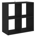 Bokhylle Svart Eik 68,5x32x68,5 cm Konstruert Tre