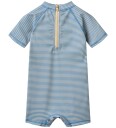 Wheat Badedrakt   UV40+   Cas   Blue Svømming Stripe   Wheat   62   Badetøy   Blå
