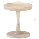 vidaXL Sidebord Ø40x45 cm heltre mango