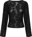 ONLY Onlnadia L/S Ruching Top Jrs   BLACK   XL