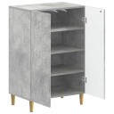 vidaXL Sko Skap DELFT 59,5 x 39,5 x 90 cm Konstruert tre Betonggrå