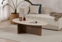 Ceyra Sofabord 120x40x65 cm - Travertine Walnut