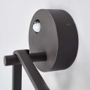 Lucande Utendørs LED-vegglampe Mirco med sensor, ring