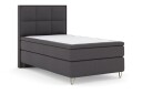 Select No 5 Komplett Sengepakke 120x200 Fast Watergel - Mørkegrå/V-formede Metallben