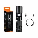 Superfire X60-T - Tactical Flashlight - Led - 5-Modus - 36 W - Svart
