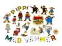 Pippi Langstrømpe Magnetbokstaver og Figurer