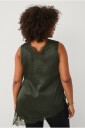 Ellos Plus collection   Bluse med blondedetaljer   Grønn