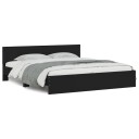 vidaXL Sengeramme med hodegavl svart 200x200 cm 8721012246737