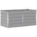 vidaXL Plantekassed Lysegrå 160 x 80 x 75 cm Stål