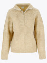 Twentyfour Mode Iris Half Zip Genser Beige 44