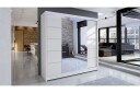 Canderbury Garderobe med Speil 180x215 cm - Hvit