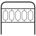  Sengegavl i metall svart 107 cm 8721102646171