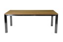 Selected Exclusive Duke spisebord Teak/rustfritt 200 x 100 cm Grå