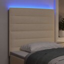  LED Hodegavl Linjete Design Krem 90 cm Stoff