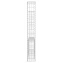 vidaXL Gabionkurv u formet med 2 stolper jern 140x20x150 cm