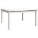 vidaXL Hagebord hvit 82,5x82,5x45 cm heltre furu