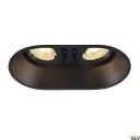 Slv Horn Innsunket Spotlight Gu10 2 Ampuller Led 25 W Sort