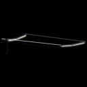  Manuell utvidbar markise med LED lamper 4,5 × 3 m