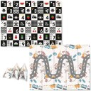 Sammenleggbar skummatteDenne store sammenleggbare matten med målene 200x150 cm har mange praktiske bruksområder. Det gir babyen