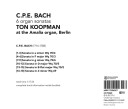 Ton Koopman  6 Organ Sonatas  CD