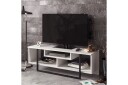 Sholly TV-Benk 119 cm - Hvit|Svart