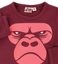 DYR Genser   Roar   Deep Rød m. Gorilla   DYR   8 år (128)   Genser