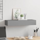 vidaXL Veggmontert skuffehylle gr? 60x23,5x10 cm MDF