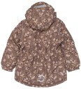 mikk-line Winter Jacket Waist Aop Brown 80