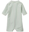 Liewood Thor Seersucker Baby Swim Jumpsuit Green 80