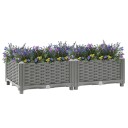 vidaXL Høybed 80x40x23 cm polypropylen
