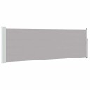 vidaXL Uttrekkbar sidemarkise 100x300 cm grå