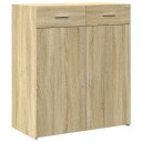  Skjenk sonoma eik 80x42,5x93 cm konstruert tre 8721102655609