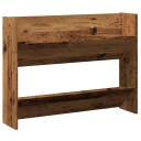  Veggmontert skohylle gammelt tre 80x18x60 cm konstruert tre 8721158438959